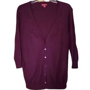 Merona plum lightweight sweater. Size XXL.